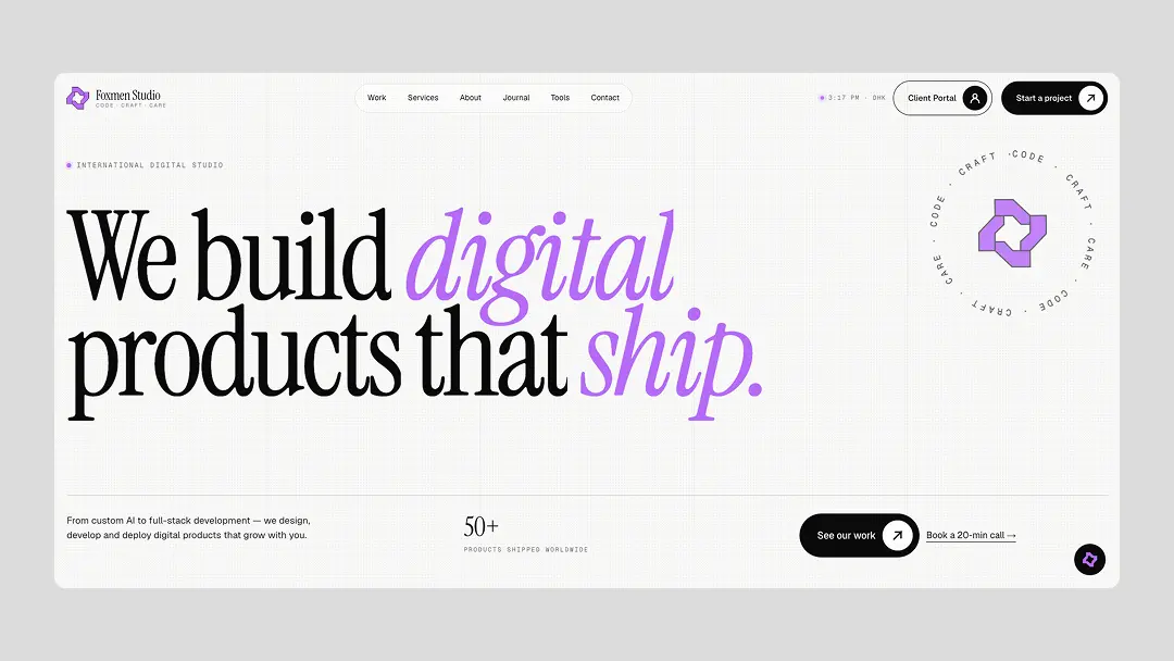 Service-based Website by Foxmen Studio